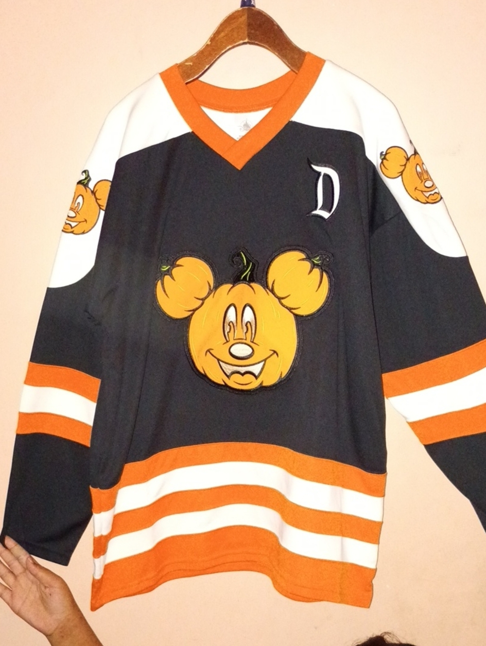 Black & Orange Halloween Pumpkin Mickey Spirit Jersey